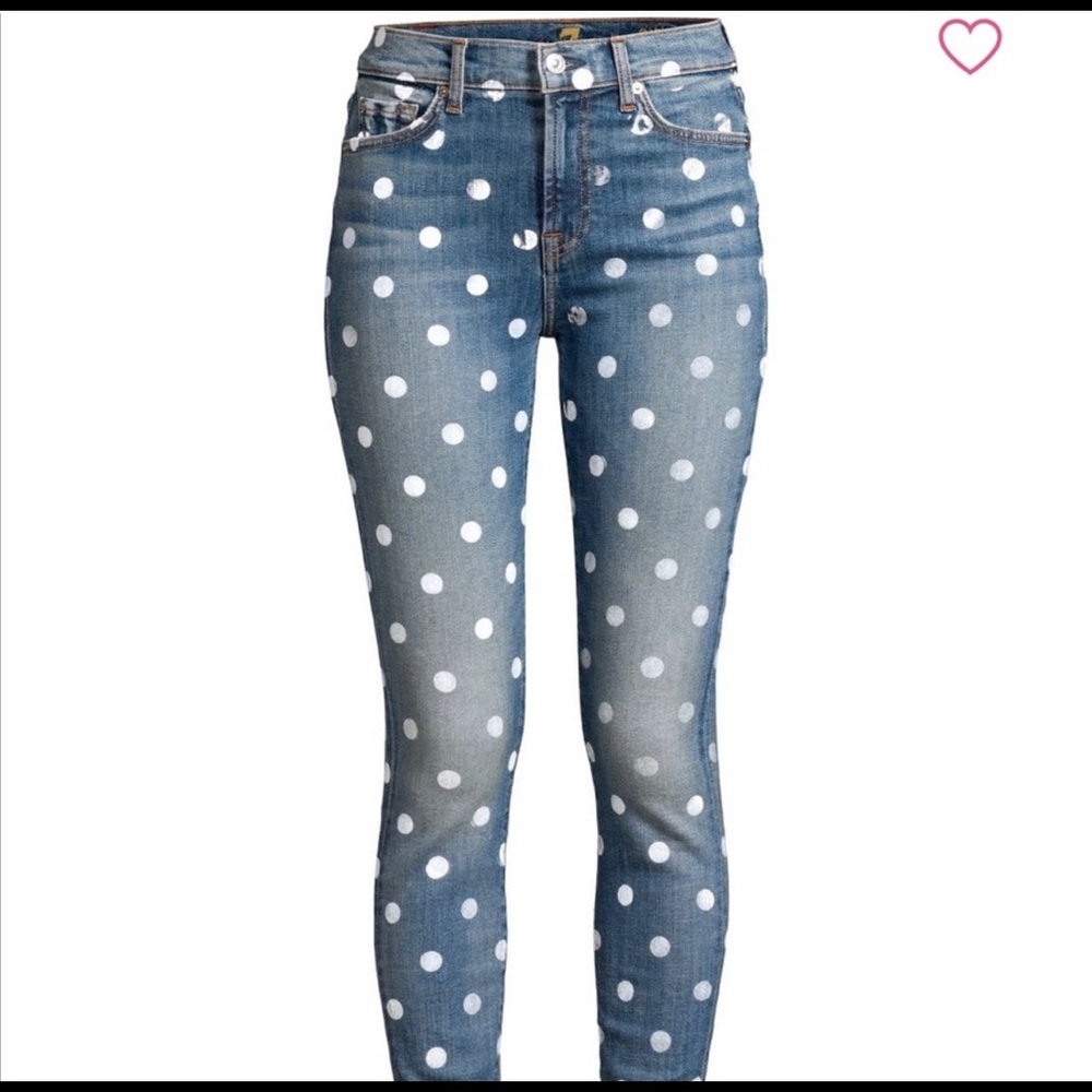 Polka Dot 7 Jeans ✨